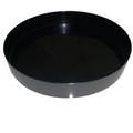 12.6inches Black Shiny Party Round Flat Plastic Beer Bar Tray